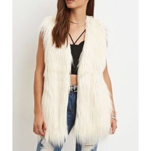 Forever 21 Fuzzy Winter Vest